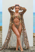 Achilles Sheer Cover Up - Desert Snake