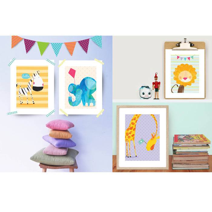 Prints to Frame Animal Antics Prints (4 prints) | Koop.co.nz