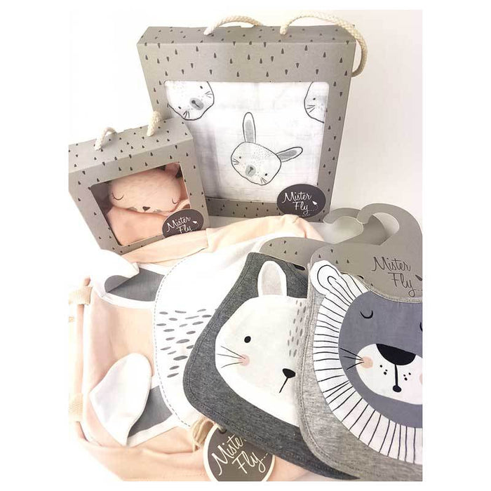 Mister Fly Bear Face Baby Bib | Koop.co.nz