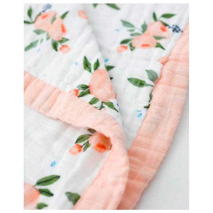 Little Unicorn Big Kids Cotton Muslin Quilt – Watercolour Roses | Koop.co.nz