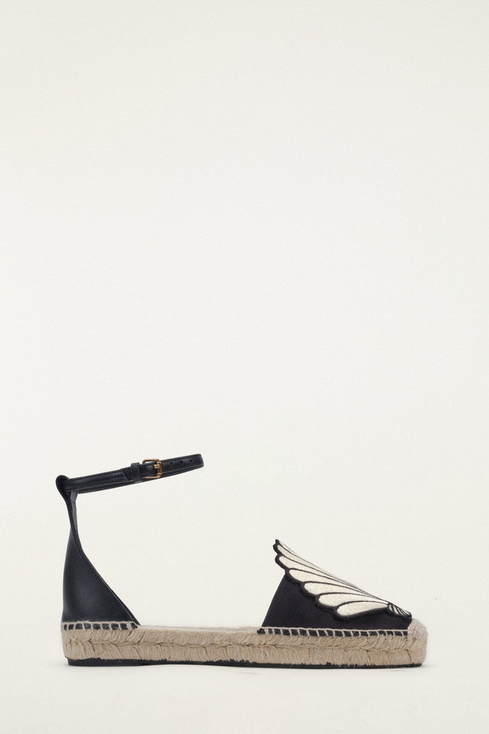 Black 3D Shell Iconic Espadrille Sandal