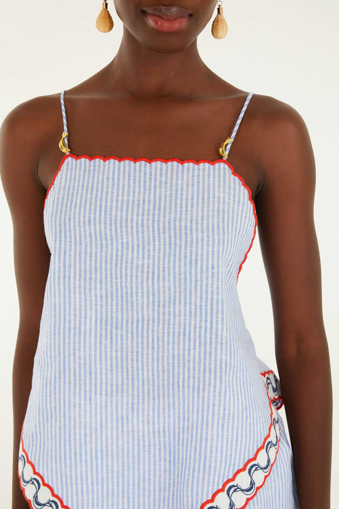 FARM Rio model wearing the Blouse With Embroidery Detail