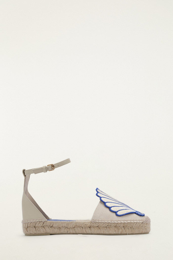 Blue 3D Shell Iconic Espadrille Sandal