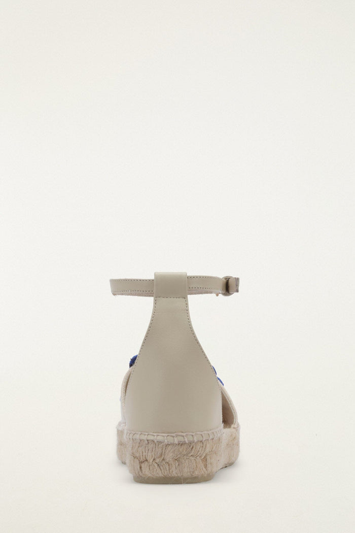 Blue 3D Shell Iconic Espadrille Sandal