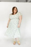 Blue Petal Smocked Floral Midi Dress - Love Marlow