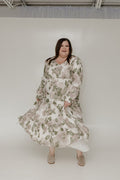 BOLD FLORAL SMOCKED BODICE MAXI DRESS - Love Marlow