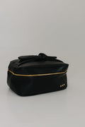 BOW MAKEUP BAG WITH MIRROR - TRAVEL COSMETIC ORGANIZER - Love Marlow