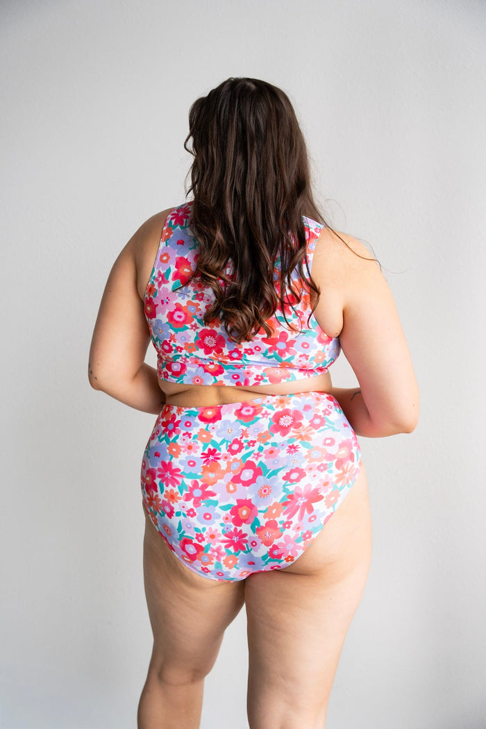 Bright Bloom Twist High - Waist Bikini - Love Marlow