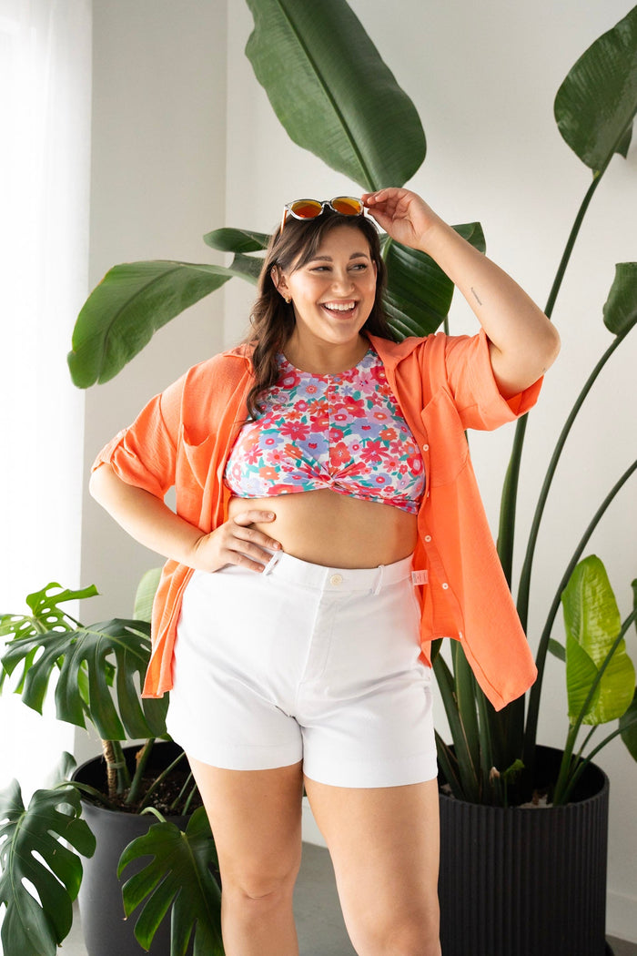 Bright Bloom Twist High - Waist Bikini - Love Marlow