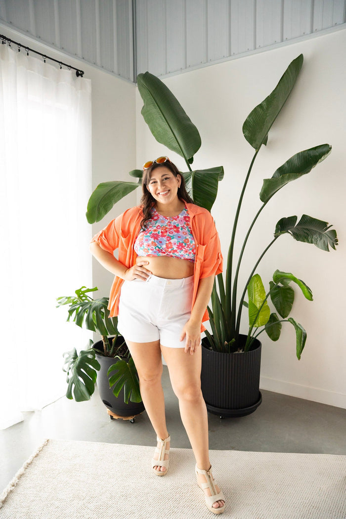 Bright Bloom Twist High - Waist Bikini - Love Marlow