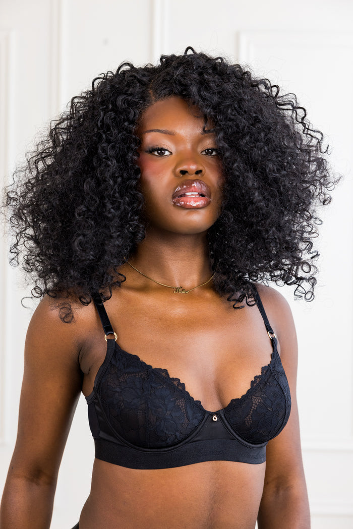 LILUNDERWEAR Casual Balconnet Noir 2.0 - balconnet vue de face
