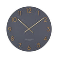 One Six Eight Charcoal Katelyn Clock (40cm) | Koop.co.nz