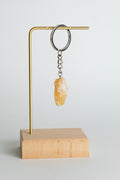 CITRINE RAW CRYSTAL KEYCHAIN – PROSPERITY, ABUNDANCE, & CREATIVITY STONE - Love Marlow