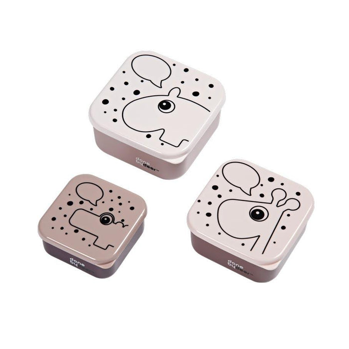 Done By Deer Contour Dots Snack Box Set 3pc - Powder | Koop.co.nz