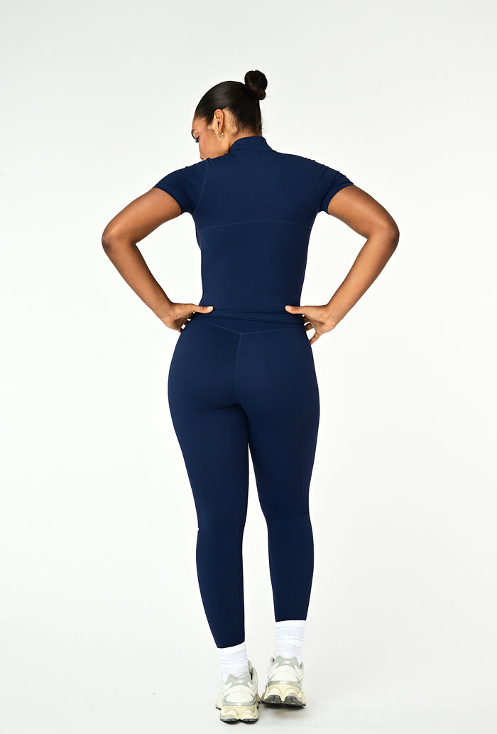 Contour Mock Neck - Navy