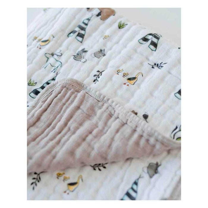 Little Unicorn Cotton Muslin Quilt – Forest Friends | Koop.co.nz