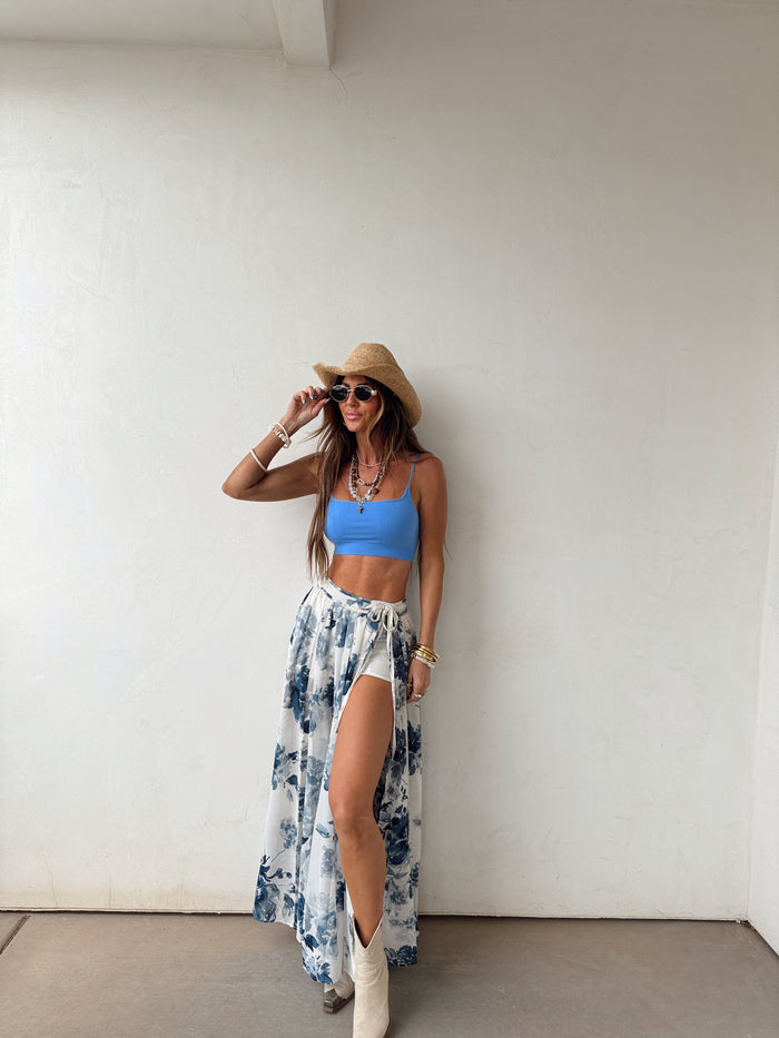 Cropped Free Flow Tank