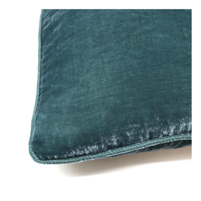 Le Forge Crushed Velvet Cushion - Aqua (50cm) | Koop.co.nz