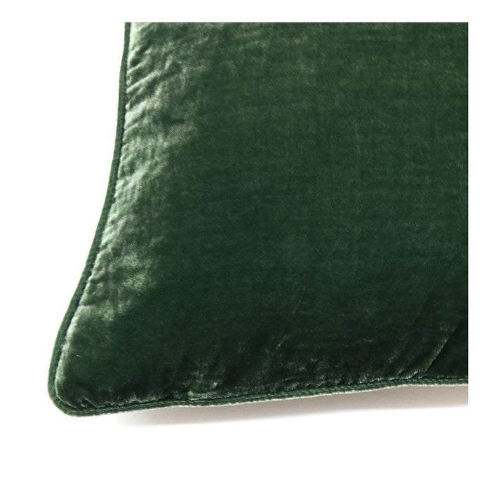 Le Forge Crushed Velvet Cushion - Green (50cm) | Koop.co.nz