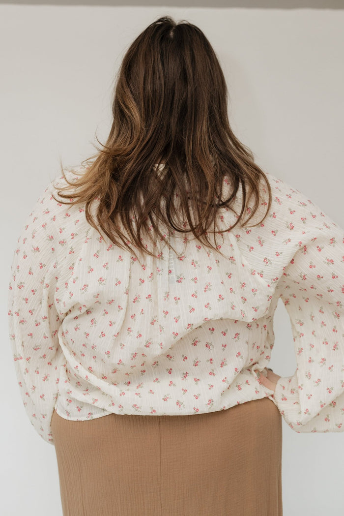 Dainty Floral Textured Blouse – Vintage Bloom - Love Marlow