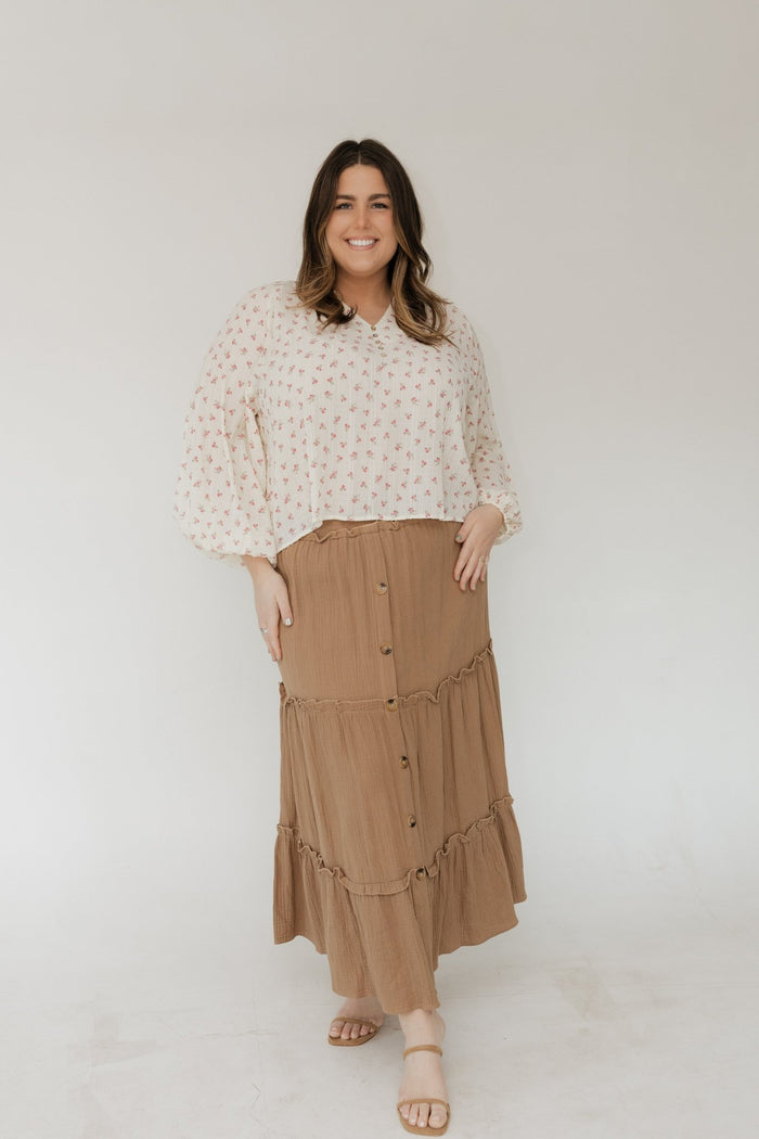 Dainty Floral Textured Blouse – Vintage Bloom - Love Marlow
