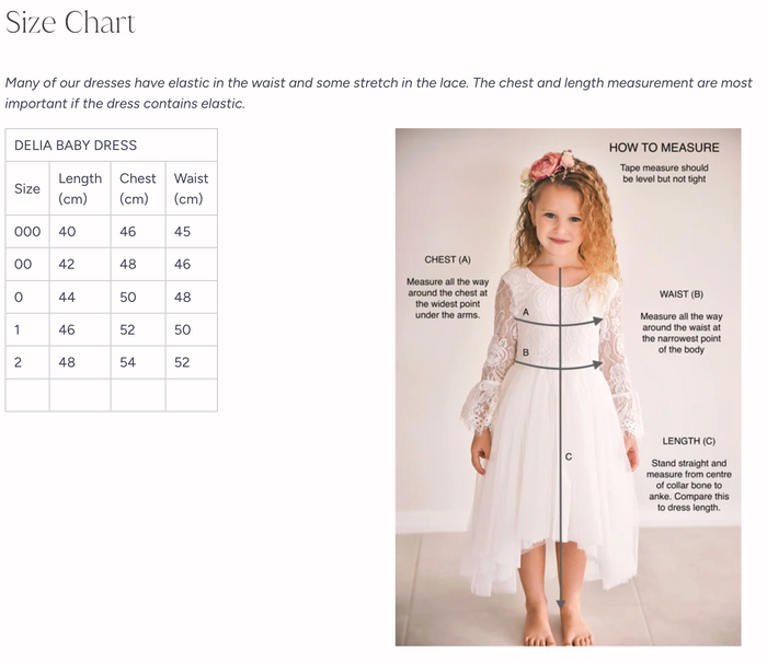 Delia Light Blue Baby Dress - Flower Girl Dress - A Little Lacey