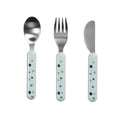 Done By Deer Dreamy Dots Cutlery Set (3pc) - Blue | Koop.co.nz