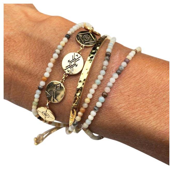 Lindi Kingi Earth Energies Bracelet - Platinum | Koop.co.nz
