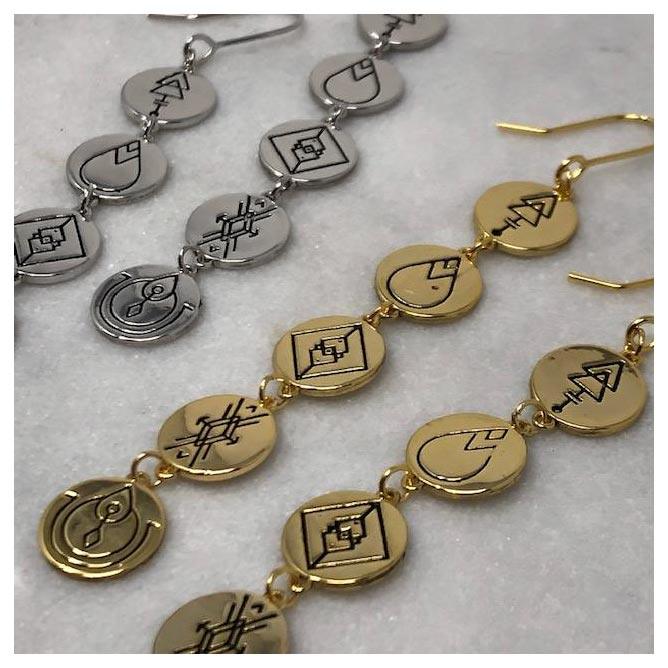 Lindi Kingi Earth Energies Earrings - Gold | Koop.co.nz
