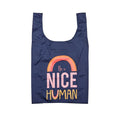 Ladelle Eco Recycled Foldable Tote Bag - Be A Nice Human | Koop.co.nz