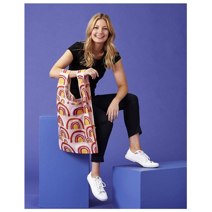 Ladelle Eco Recycled Foldable Tote Bag - Rainbows | Koop.co.nz