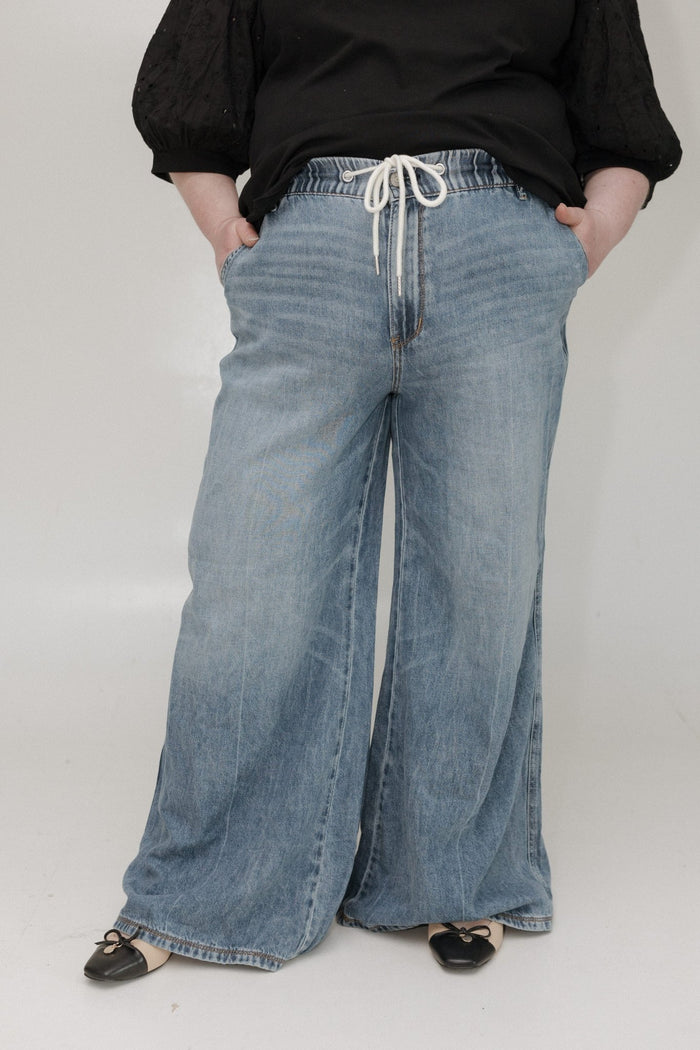 JUDY BLUE HIGH WAIST PALAZZO JEANS - Love Marlow